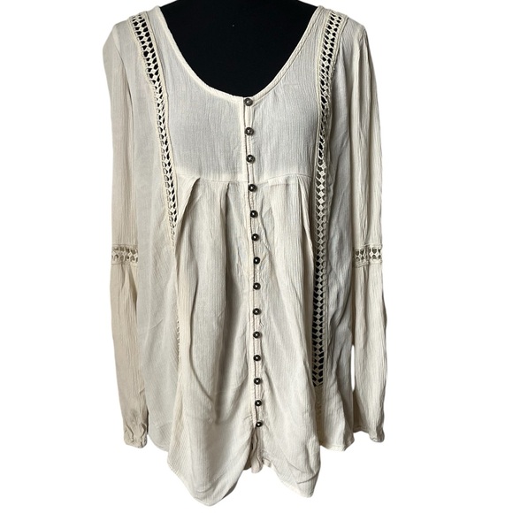 Knox Rose Cream Blouse - Picture 1 of 6